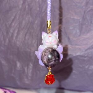 Tushan Nine-Tailed Fox Crystal Pendant CONFIRMED Purple